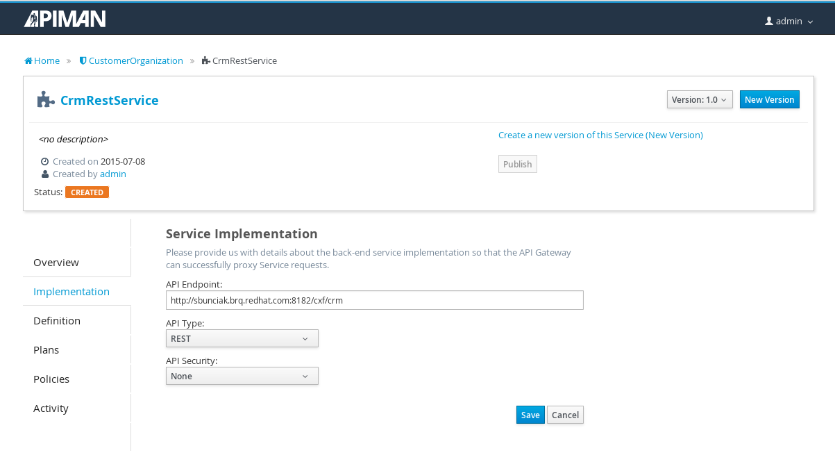 Image: Provide Endpoint Implementation