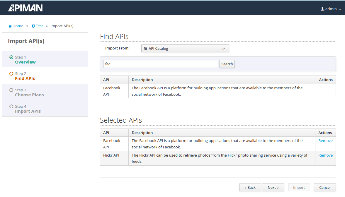 Image: Import APIs